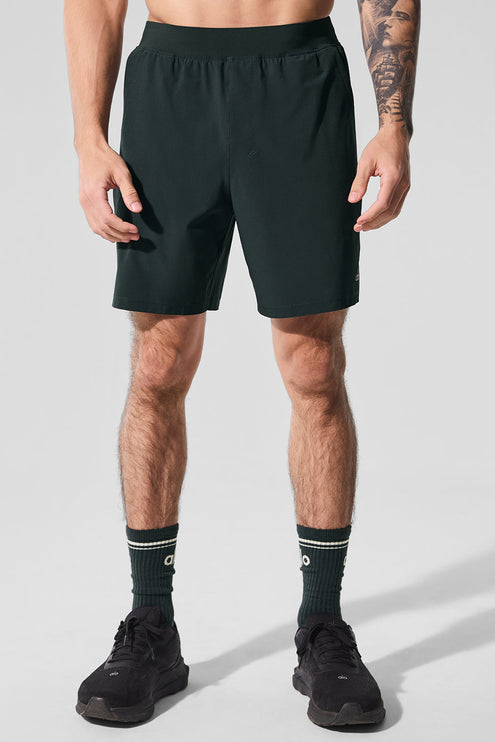 alo Men's 7" Repetition Short - Charcoal Green