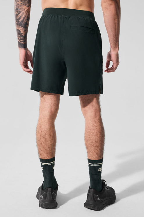 alo Men's 7" Repetition Short - Charcoal Green