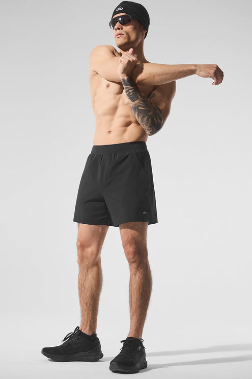 alo Men's 5" Repetition Short - Black
