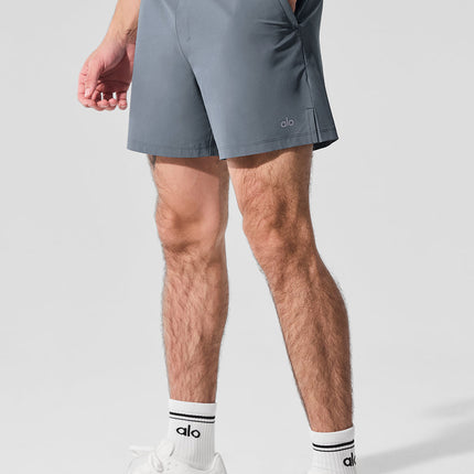 alo Men's 5" Repetition Short - Steel Grey