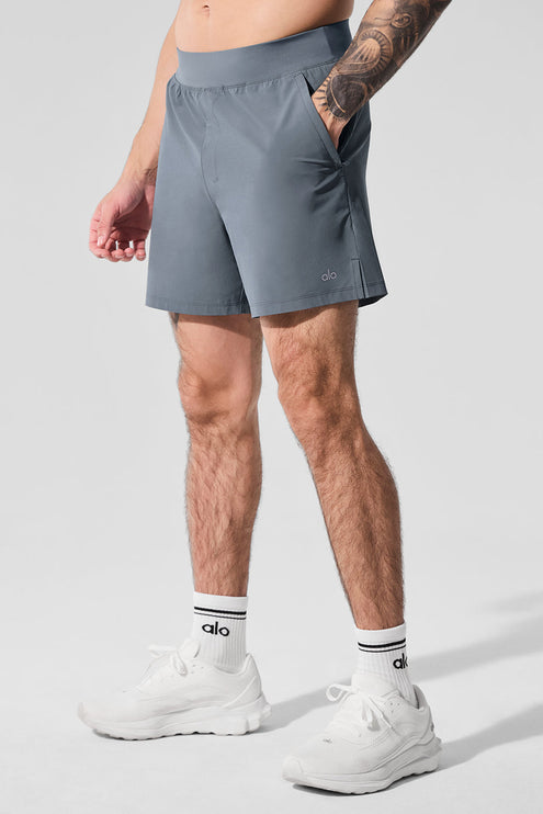 alo Men's 5" Repetition Short - Steel Grey