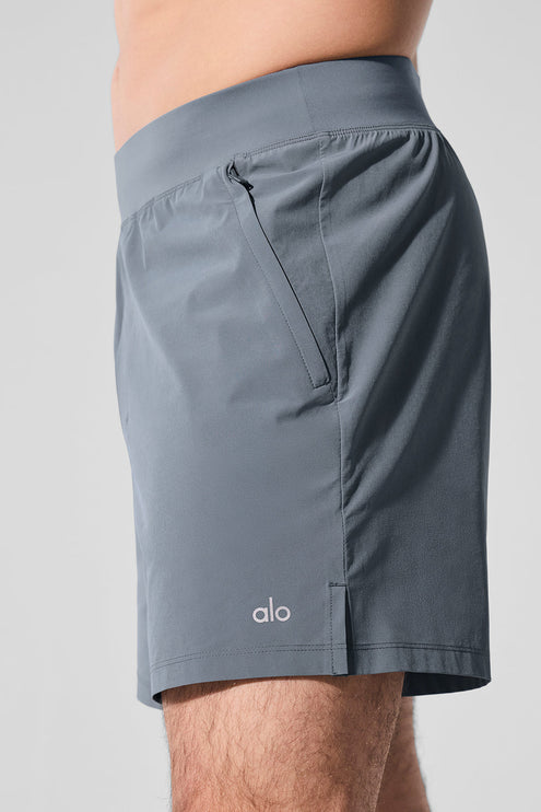 alo Men's 5" Repetition Short - Steel Grey