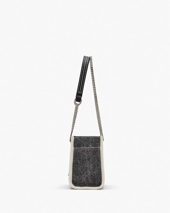 Marc Jacobs Women's The Denim Chain Crossbody Tote Bag Black Wash
