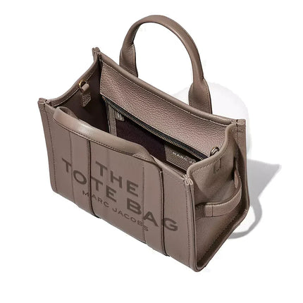 Marc Jacobs Women's The Leather Medium Tote Bag Cement
