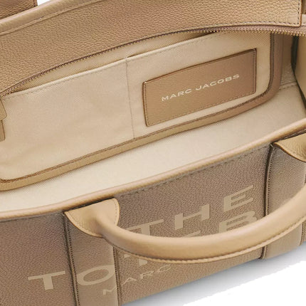 Marc Jacobs Women's The Leather Medium Tote Bag Camel