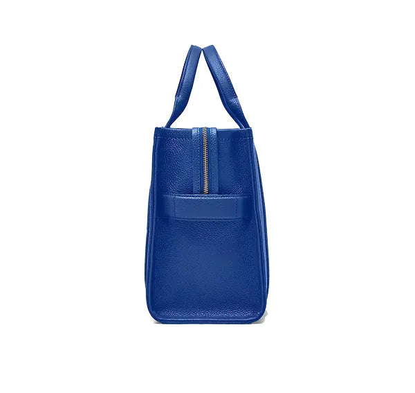 Marc Jacobs Women's The Leather Medium Tote Bag Cobalt