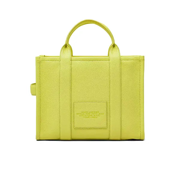 Marc Jacobs Women's The Leather Medium Tote Bag Limoncello