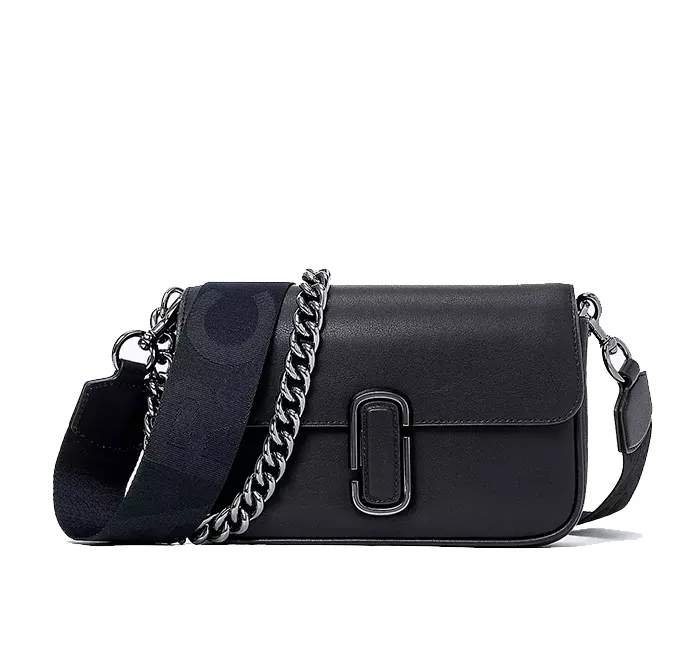 Marc Jacobs Women's The J Marc Shoulder Bag Black/Gunmetal