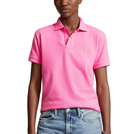 Polo Ralph Lauren Women's Classic Fit Mesh Polo Shirt Dalia Pink