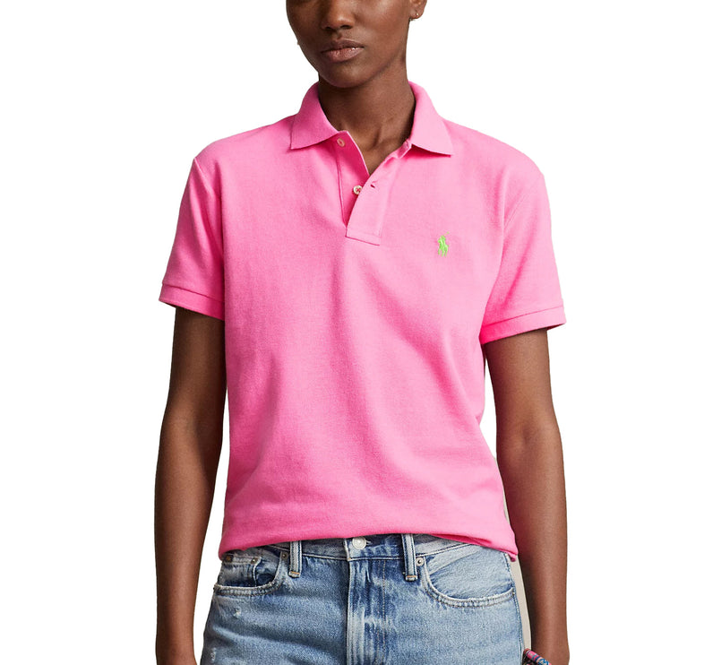 Polo Ralph Lauren Women's Classic Fit Mesh Polo Shirt Dalia Pink