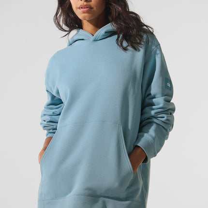 alo Women's Renown Heavy Weight Hoodie - Celestial Blue