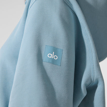 alo Women's Renown Heavy Weight Hoodie - Celestial Blue