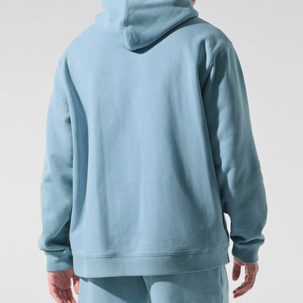 alo Men's Renown Heavy Weight Hoodie - Celestial Blue