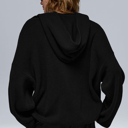 alo Women's Scholar Hooded Sweater - Black