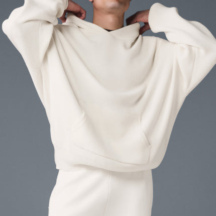 alo Men's Scholar Hooded Sweater - Ivory