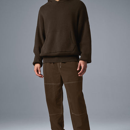 alo Men's Scholar Hooded Sweater - Espresso