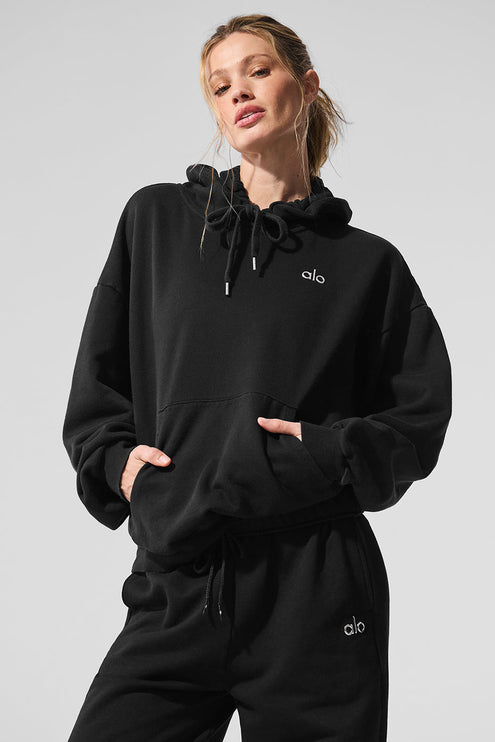 alo Women's Accolade Hoodie - Black