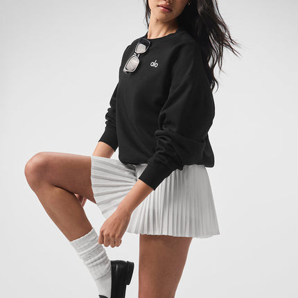 alo Women's Accolade Crew Neck Pullover - Black