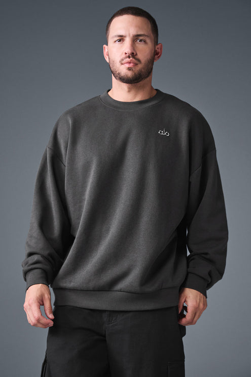 alo Men's Accolade Crew Neck Pullover - Anthracite