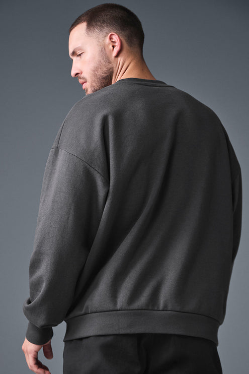 alo Men's Accolade Crew Neck Pullover - Anthracite