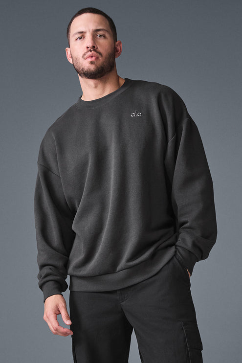 alo Men's Accolade Crew Neck Pullover - Anthracite