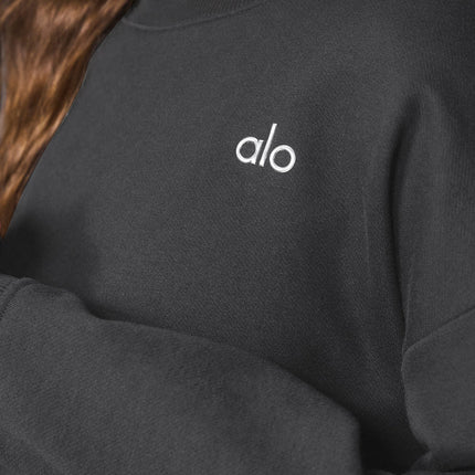 alo Women's Accolade Crew Neck Pullover - Anthracite