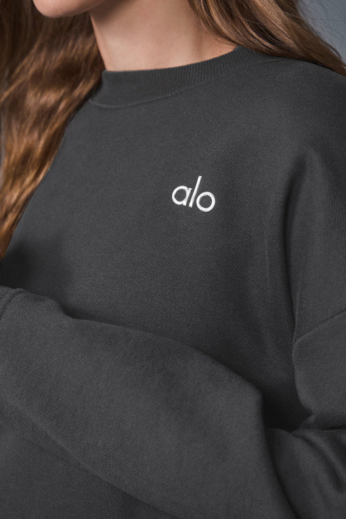 alo Women's Accolade Crew Neck Pullover - Anthracite