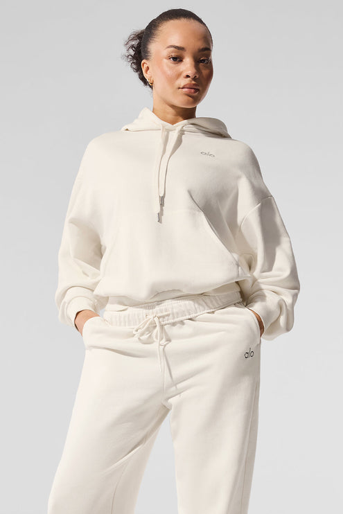 alo Women's Accolade Hoodie - Ivory