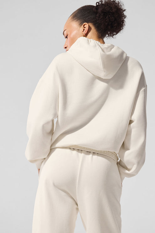 alo Women's Accolade Hoodie - Ivory