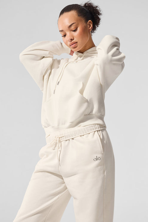 alo Women's Accolade Hoodie - Ivory