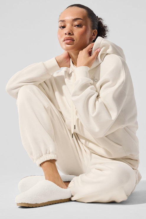 alo Women's Accolade Hoodie - Ivory