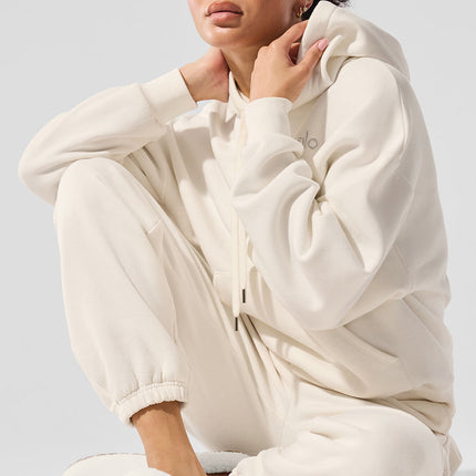 alo Women's Accolade Hoodie - Ivory
