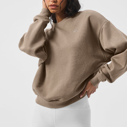 alo Women's Accolade Crew Neck Pullover - Gravel