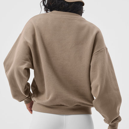 alo Women's Accolade Crew Neck Pullover - Gravel