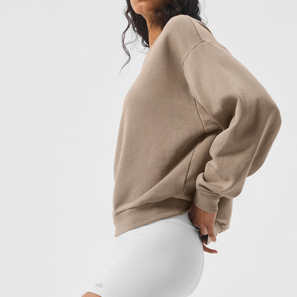 alo Women's Accolade Crew Neck Pullover - Gravel