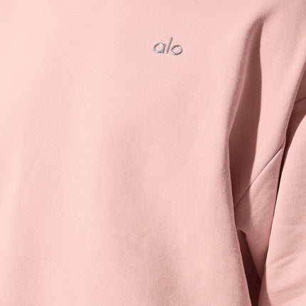 alo Men's Accolade Crew Neck Pullover - Pink Quartz