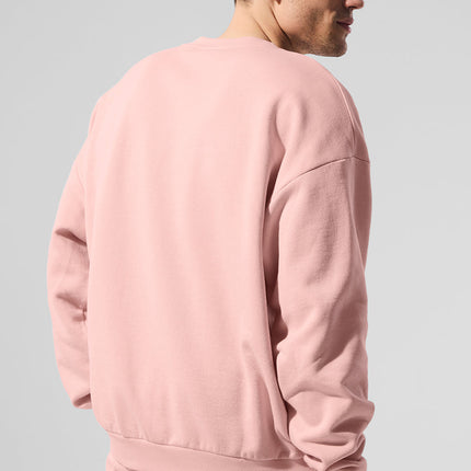 alo Men's Accolade Crew Neck Pullover - Pink Quartz