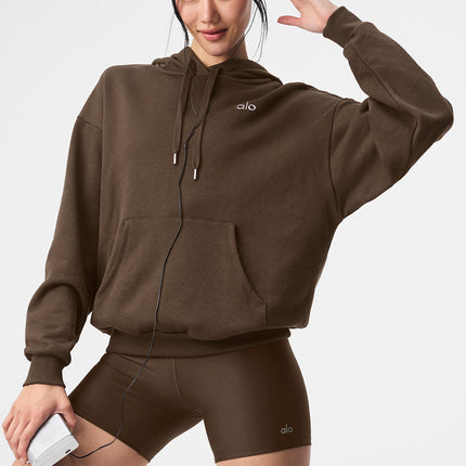 alo Women's Accolade Hoodie - Espresso