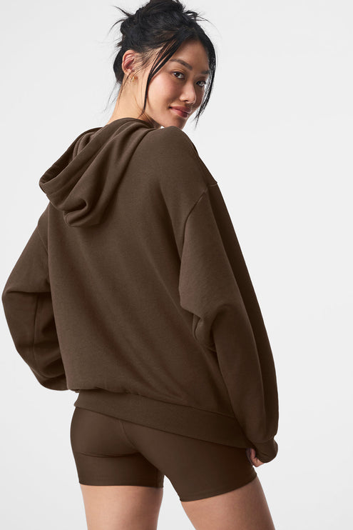 alo Women's Accolade Hoodie - Espresso