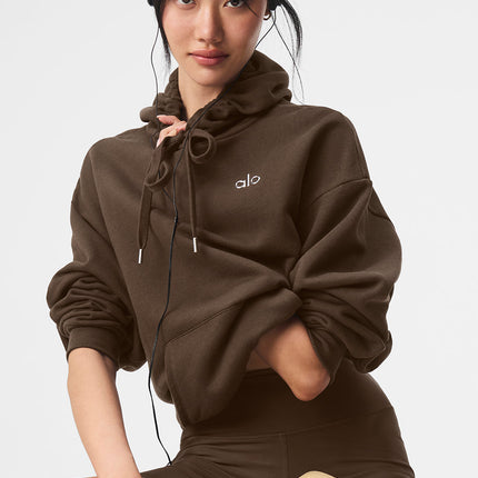 alo Women's Accolade Hoodie - Espresso
