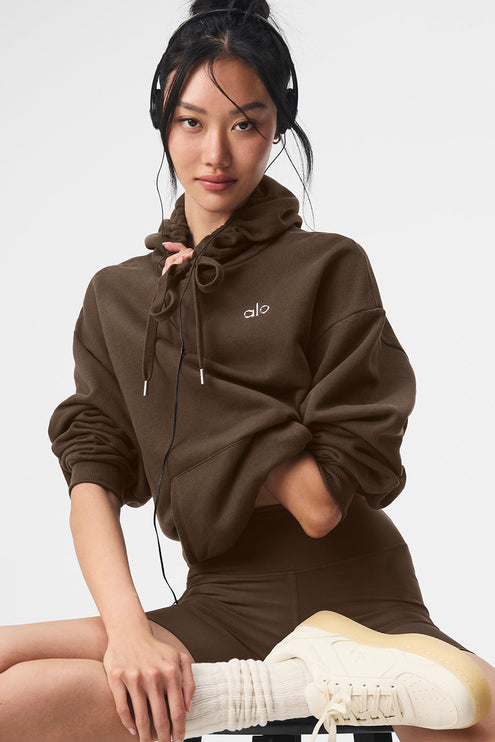 alo Women's Accolade Hoodie - Espresso