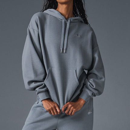alo Women's Accolade Hoodie - Steel Grey