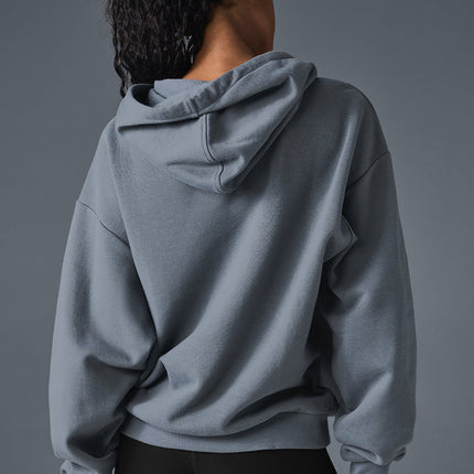 alo Women's Accolade Hoodie - Steel Grey