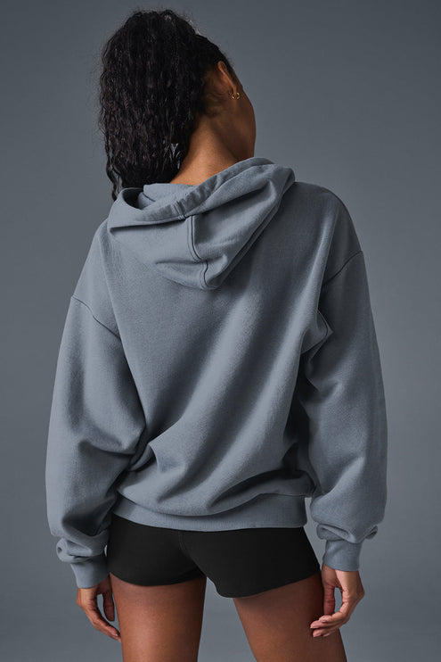 alo Women's Accolade Hoodie - Steel Grey