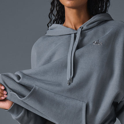alo Women's Accolade Hoodie - Steel Grey