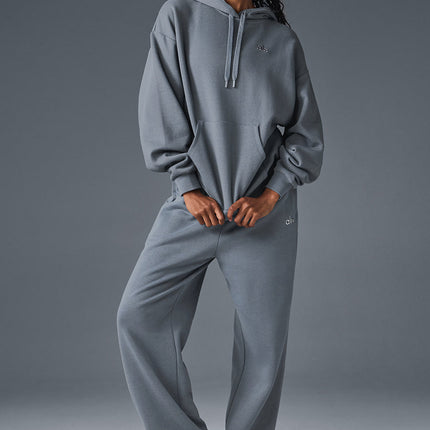 alo Women's Accolade Hoodie - Steel Grey