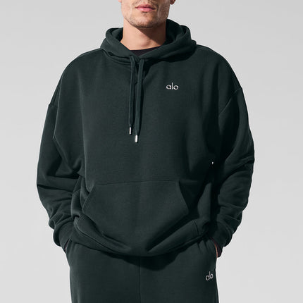 alo Men's Accolade Hoodie - Charcoal Green