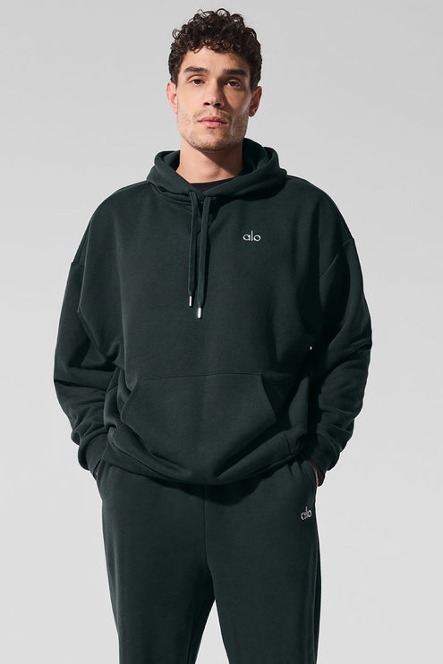 alo Men's Accolade Hoodie - Charcoal Green