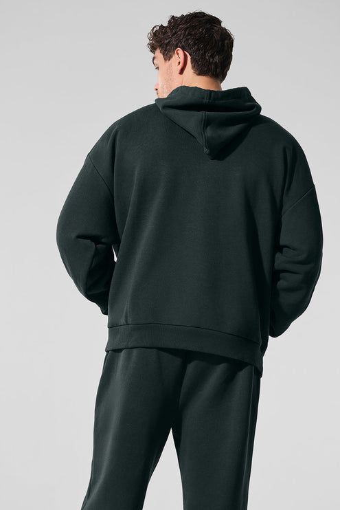 alo Men's Accolade Hoodie - Charcoal Green