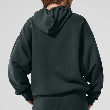 alo Women's Accolade Hoodie - Charcoal Green